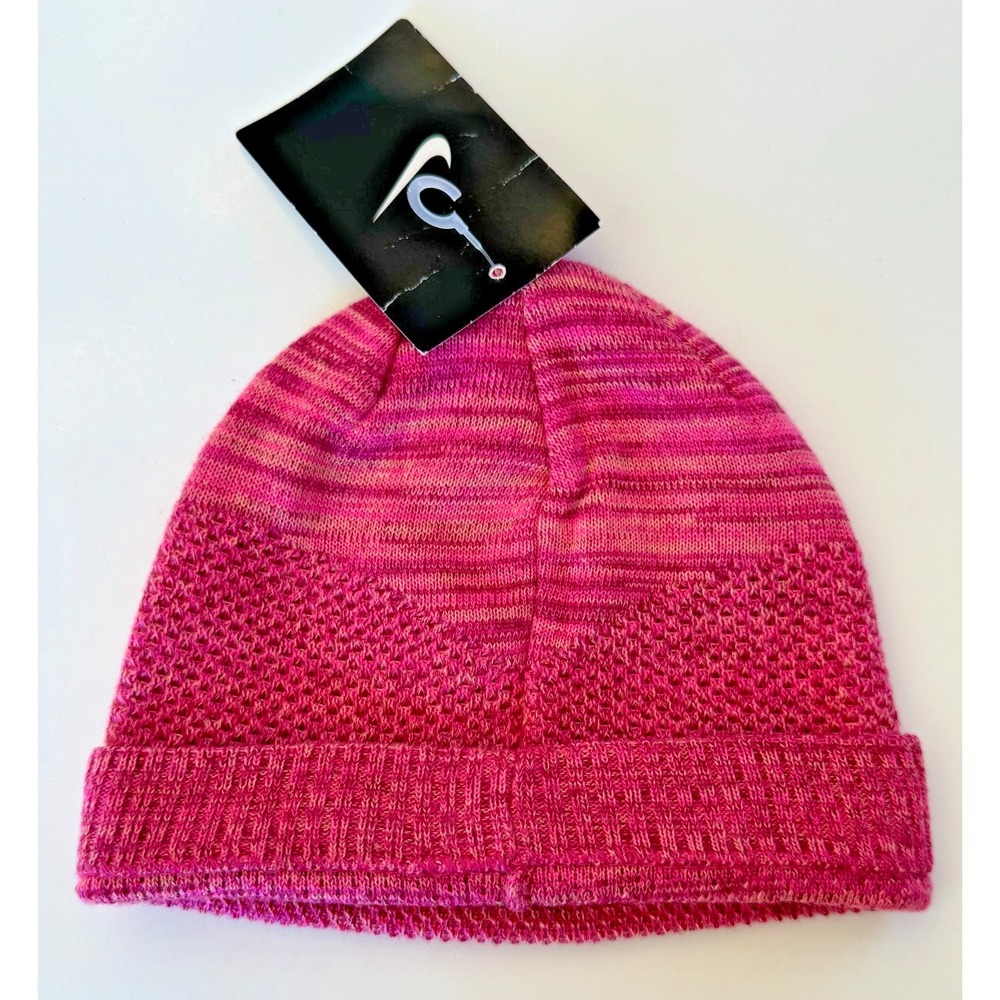 NEW Nike Beanie Winter Hat Fire Pink Youth Size 4/6X 3A2646-A2B - Picture 2 of 5